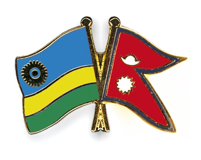 Fahnen Pins Ruanda Nepal