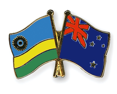 Fahnen Pins Ruanda Neuseeland
