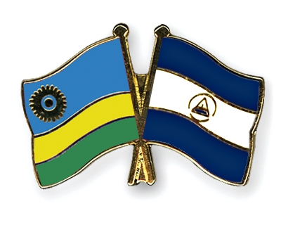 Fahnen Pins Ruanda Nicaragua