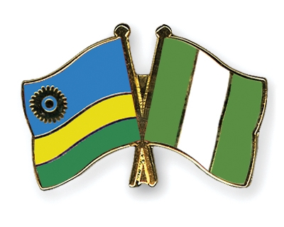 Fahnen Pins Ruanda Nigeria