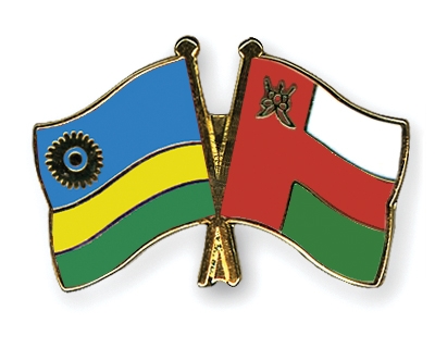Fahnen Pins Ruanda Oman