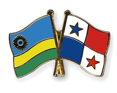 Fahnen Pins Ruanda Panama