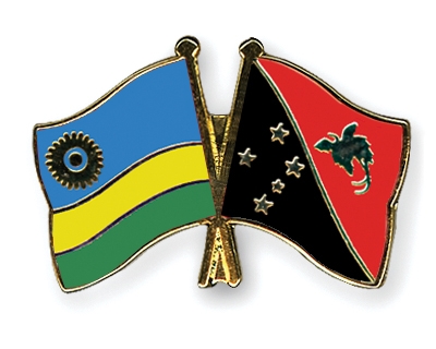 Fahnen Pins Ruanda Papua-Neuguinea