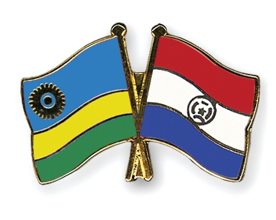 Fahnen Pins Ruanda Paraguay