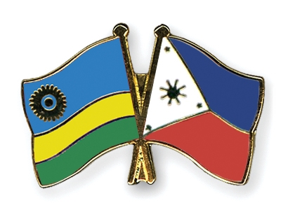 Fahnen Pins Ruanda Philippinen