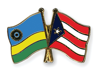 Fahnen Pins Ruanda Puerto-Rico