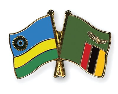 Fahnen Pins Ruanda Sambia