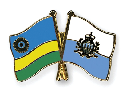Fahnen Pins Ruanda San-Marino