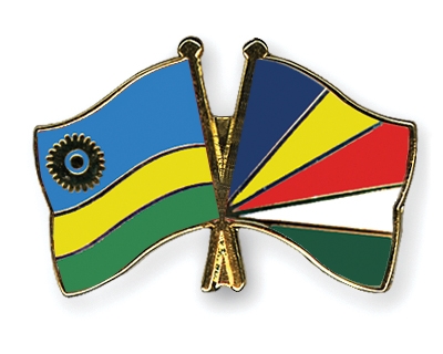 Fahnen Pins Ruanda Seychellen