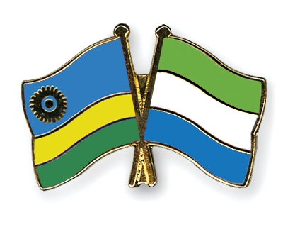 Fahnen Pins Ruanda Sierra-Leone
