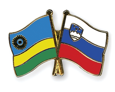 Fahnen Pins Ruanda Slowenien