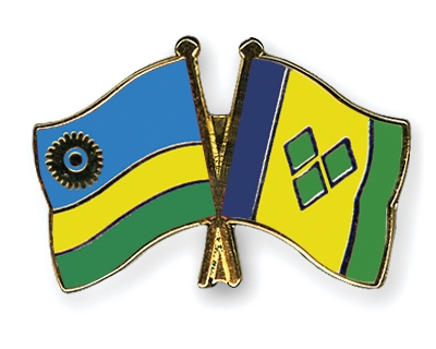 Fahnen Pins Ruanda St-Vincent-und-die-Grenadinen