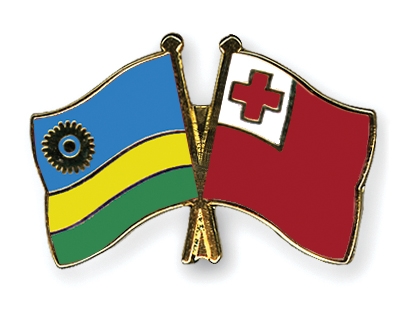 Fahnen Pins Ruanda Tonga