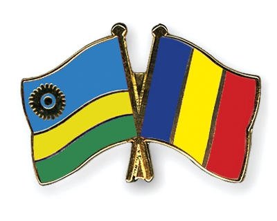 Fahnen Pins Ruanda Tschad