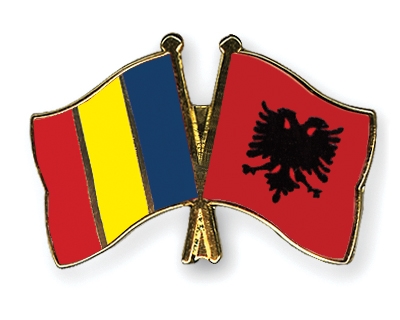 Fahnen Pins Rumnien Albanien