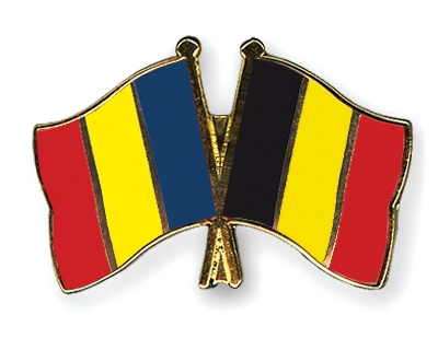 Fahnen Pins Rumnien Belgien