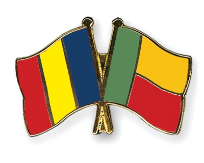 Fahnen Pins Rumnien Benin