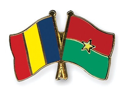 Fahnen Pins Rumnien Burkina-Faso