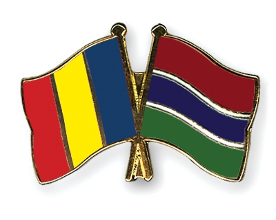 Fahnen Pins Rumnien Gambia