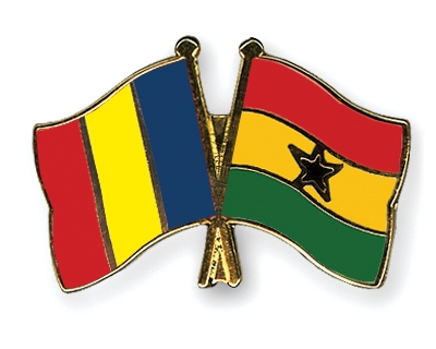 Fahnen Pins Rumnien Ghana