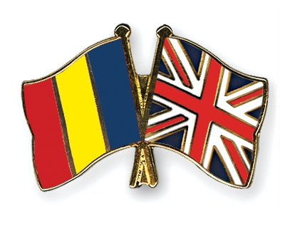 Fahnen Pins Rumnien Grossbritannien