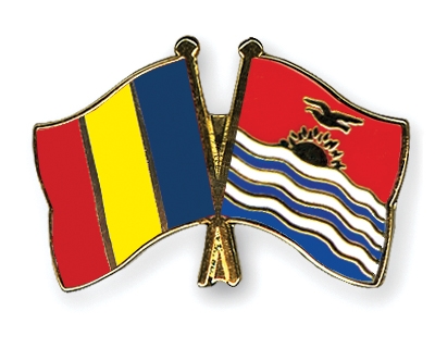 Fahnen Pins Rumnien Kiribati