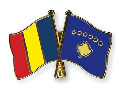 Fahnen Pins Rumnien Kosovo