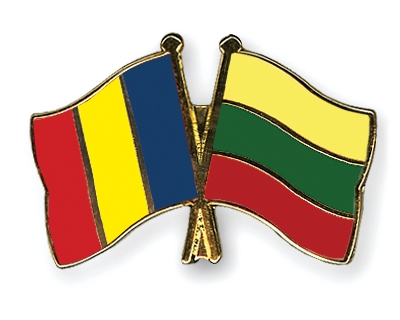 Fahnen Pins Rumnien Litauen