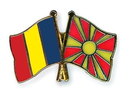 Fahnen Pins Rumnien Mazedonien