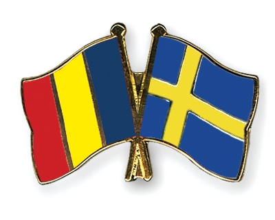 Fahnen Pins Rumnien Schweden