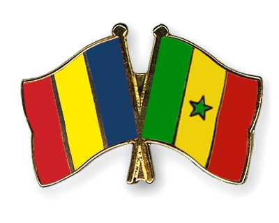 Fahnen Pins Rumnien Senegal