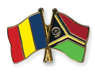 Fahnen Pins Rumnien Vanuatu