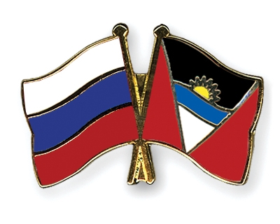 Fahnen Pins Russland Antigua-und-Barbuda