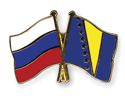 Fahnen Pins Russland Bosnien-und-Herzegowina