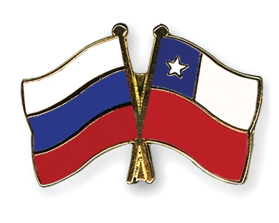 Fahnen Pins Russland Chile