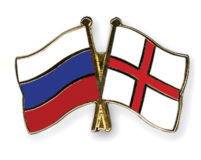 Fahnen Pins Russland England