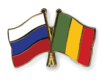 Fahnen Pins Russland Mali