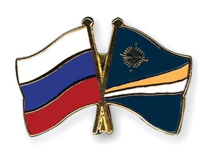 Fahnen Pins Russland Marshallinseln