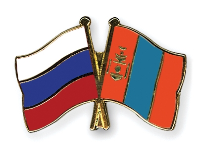 Fahnen Pins Russland Mongolei