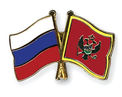 Fahnen Pins Russland Montenegro