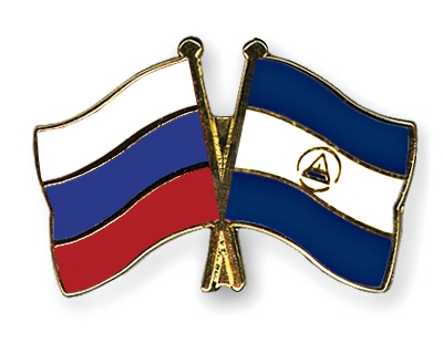 Fahnen Pins Russland Nicaragua