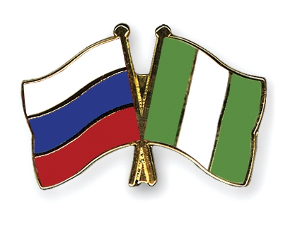 Fahnen Pins Russland Nigeria