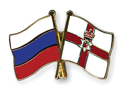 Fahnen Pins Russland Nordirland