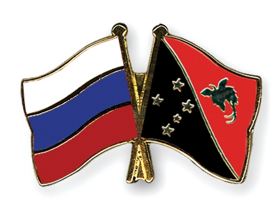 Fahnen Pins Russland Papua-Neuguinea