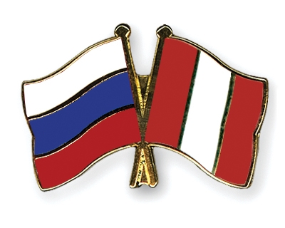 Fahnen Pins Russland Peru