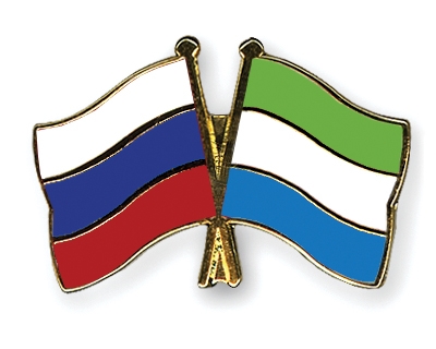 Fahnen Pins Russland Sierra-Leone