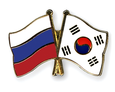 Fahnen Pins Russland Sdkorea