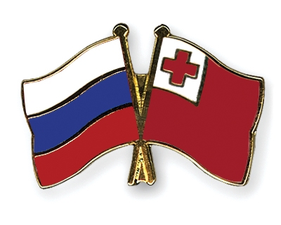 Fahnen Pins Russland Tonga