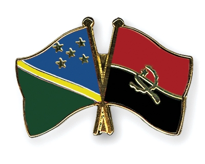 Fahnen Pins Salomonen Angola