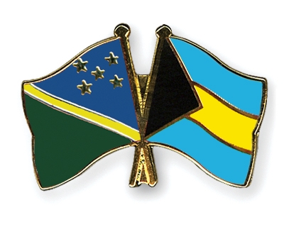 Fahnen Pins Salomonen Bahamas